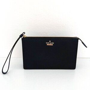 Kate Spade Black Saffiano Leather Clutch / Wristlet
